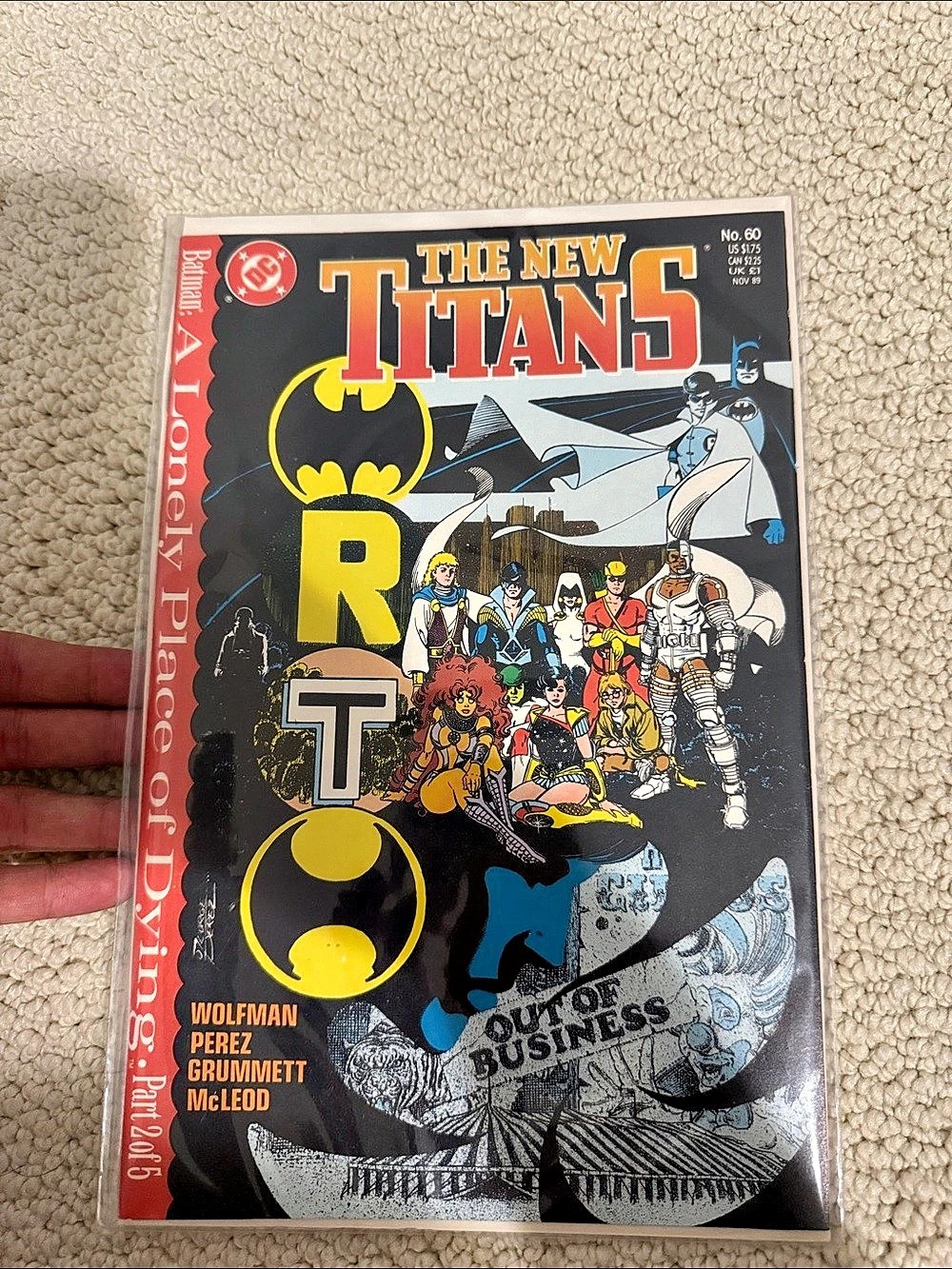 DC Comics The New Titans No. 40 Comic Book No. 40